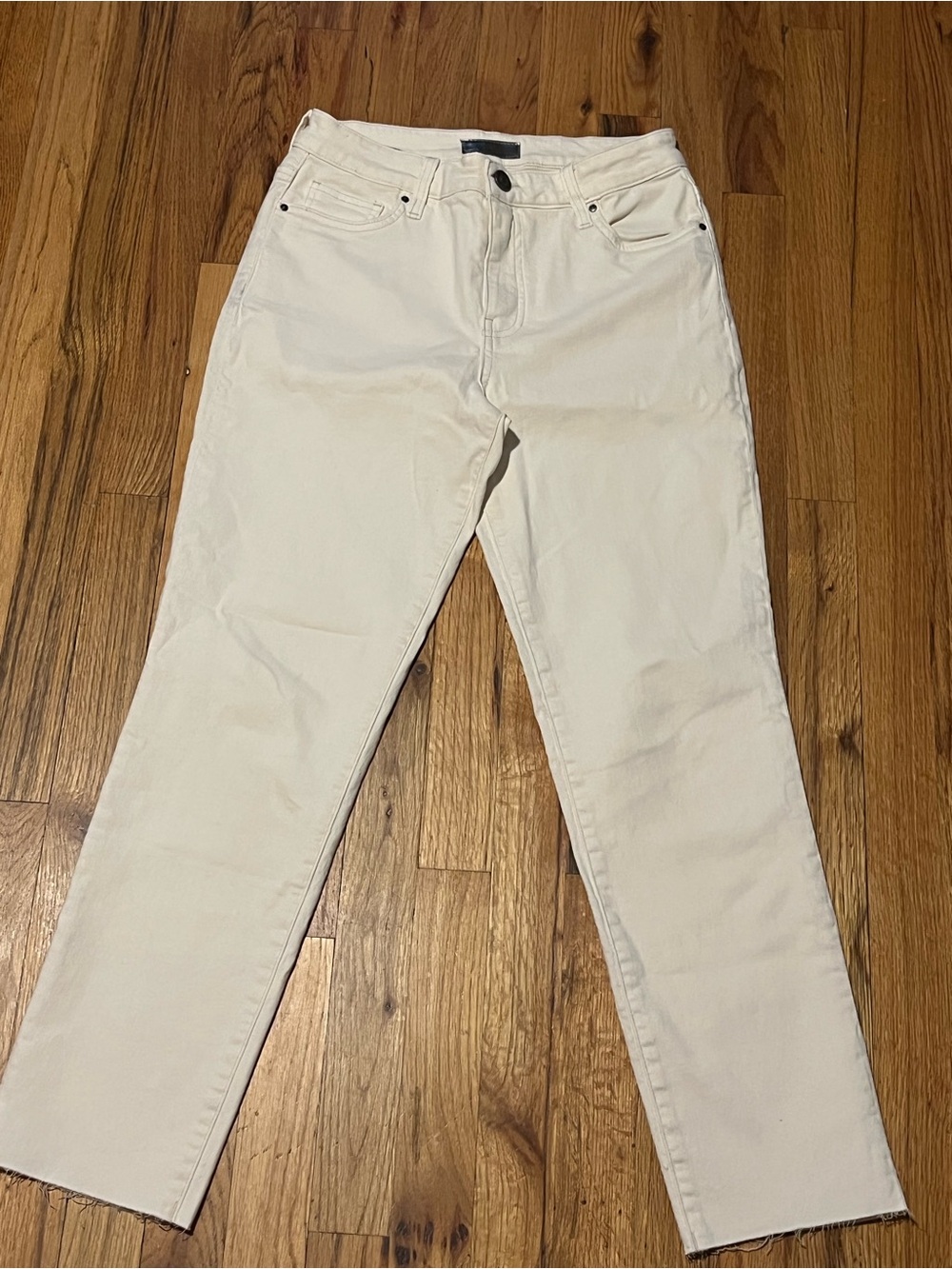 Kut From The Kloth White Ankle Skinny Jeans Size 2 Stretch Cotton - Picture 2 of 8